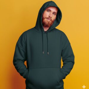 buy forest green loose fit hoodie for men flexn streetwear india